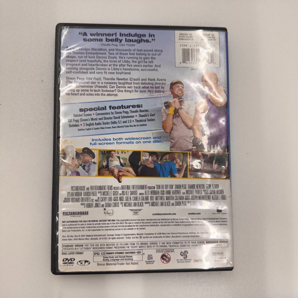 Run Fatboy Run [DVD] Disc Tested, Working - Picture 2 of 3